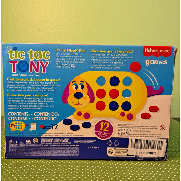BNIB Sealed Fisher-Price Tic Tac Tony Puppy Dog Kids Game BRAND NEW SEALED 3+ - Picture 2 of 2